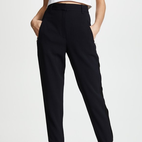 NWOT 3.1 Navy Phillip Lim Pinstripe Tailored Suiting Jogger Pants, 4 - Picture 3 of 8